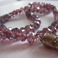Pink gem prayer beads (tasbeeh)