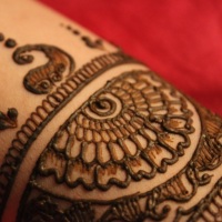 My sister's hennaed hands