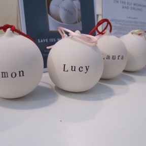 Personalised baubles