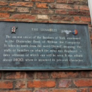 The Shambles plaque